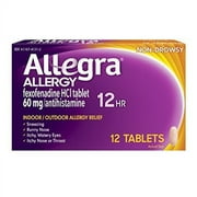Allegra Allergy Tablets 12 Hour 12 ea, Pack of 6