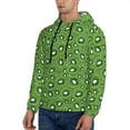 thumbnail image 3 of Pofeuu Kiwi Fruit Print Mens Casual Hooded Collar Drawstring Hoodies Pullover Sweatshirts Casual Long Sleeve Shirts-Medium, 3 of 7