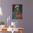 thumbnail image 5 of 16x24 inch The Gift Of Skeleton People Canvas Frameless Painting,Bedroom,Man Cave,Bar Wall Art Decor Poster Prints,Exquisite Gift Of Skeleton People Canvas Pictures,For Bar,Cafes,Man Cave,Gym, 5 of 6