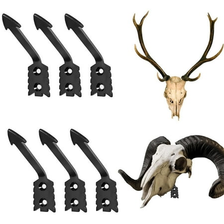 Jkung Deer Skull Mounting Kit High Durability Rustproof Simple Installation Stainless Steel Skull Mount Hanger Heavy Duty Deer Display Rack