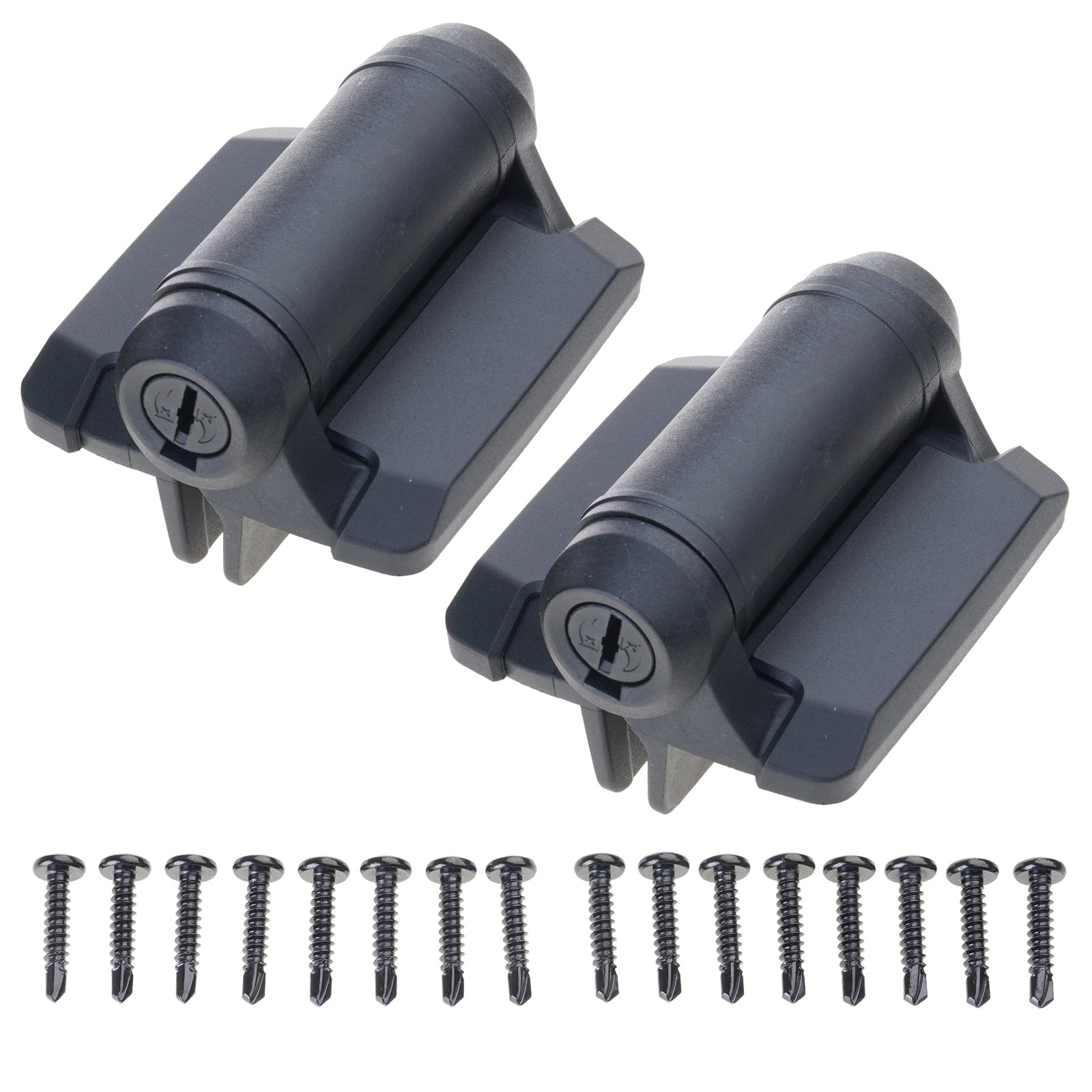 2Pcs Adjustable Tension Narrow Spring Hinges Auto Closing Gate Hinge Door Hardware for Outdoor Gates Enduring