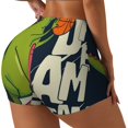 thumbnail image 1 of Fotbe Dinosaur Basketball Player Shorts Sin Costuras – Shorts Deportivos de Cintura Alta para Mujer, Elásticos para Gimnasio, Yoga, Running o Ciclismo-X-Large, 1 of 8