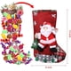thumbnail image 3 of 4 paquetes de medias navideñas, juegos de 18 pulgadas, medias con Papá Noel, muñeco de nieve, reno, oso, Decoración navideña de peluche en 3D para fiestas navideñas familiares, 3 of 5