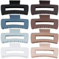 thumbnail image 2 of Pinzas para el cabello grandes de 4,1 pulgadas 8 piezas Pinzas para el cabello rectangulares Pinzas para el cabello grandes para cabello grueso Pinzas para el cabello rectangulares, 2 of 5