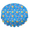 thumbnail image 2 of Pioneer Flower Floral Print Pattern Round Tablecloth 60 X 60 Inch, Wrinkle Resistant Wipeable Table Cloth for Kitchen Dining Picnic Patio Party, 2 of 6