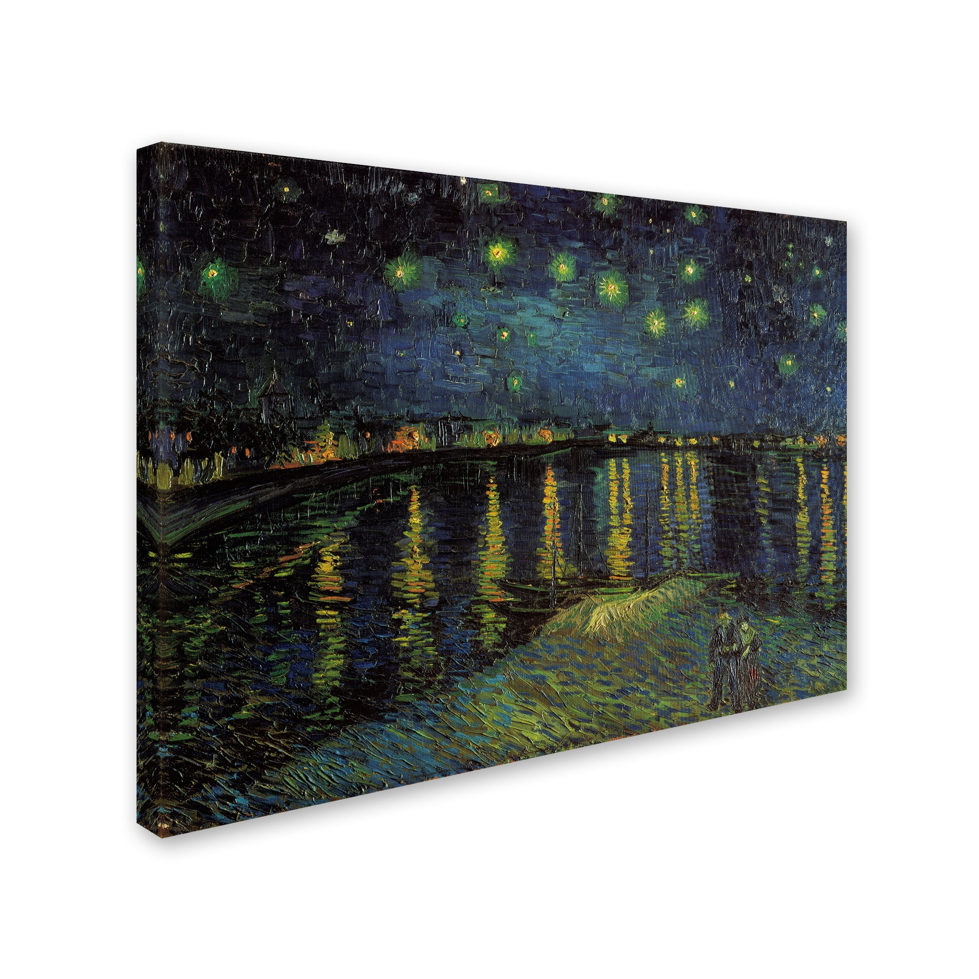 Trademark Fine Art 'Starlight Over the Rhone' Canvas Art by Vincent van Gogh