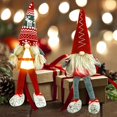 thumbnail image 2 of Gnomos De Piernas Largas De Halloween, Sombrero De Copa Con Luces Luminosas, Decoraciones De Muñecas, Decoración Bonita Para Árbol De Navidad Sin Rostro Kearding HA040052-02, 2 of 6
