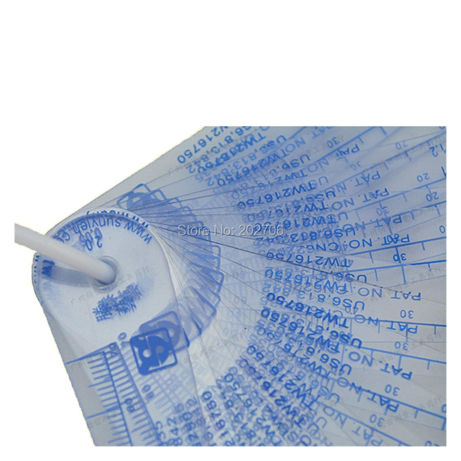 0.05-1.5-2.0-3mm 18pcs 20pcs Thickness Plastic Feeler Gauge Gap Filler Measuring Tool With PVC Sheet