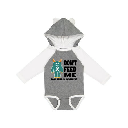 

Inktastic Dont Feed Me with Monster Gift Baby Boy or Baby Girl Long Sleeve Bodysuit