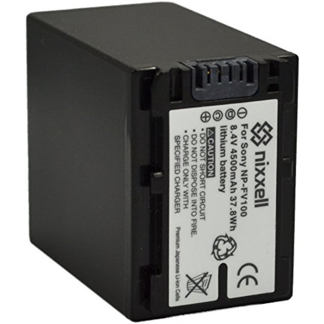 DSTE 2-Pack Rechange Batterie pour Sony NP-FV100 DCR-SR15 SR21 SR68 SR88 SX15 SX21 SX44 SX45 SX63 SX65 SX83 SX85 HDR-CX105 CX110 CX115 CX130 CX150 CX155 CX160 CX190 CX200 CX210 CX220 CX230 CX260V CX290 CX300