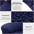 thumbnail image 3 of CHOK Housse Extensible pour Fauteuil Inclinable en Seersucker 2024 4 Pcs style Campagnard Fauteuil Inclinable Housse de Protection Simple pour Meubles de Maison Lavable Durable 1 Place/amande, 3 of 7