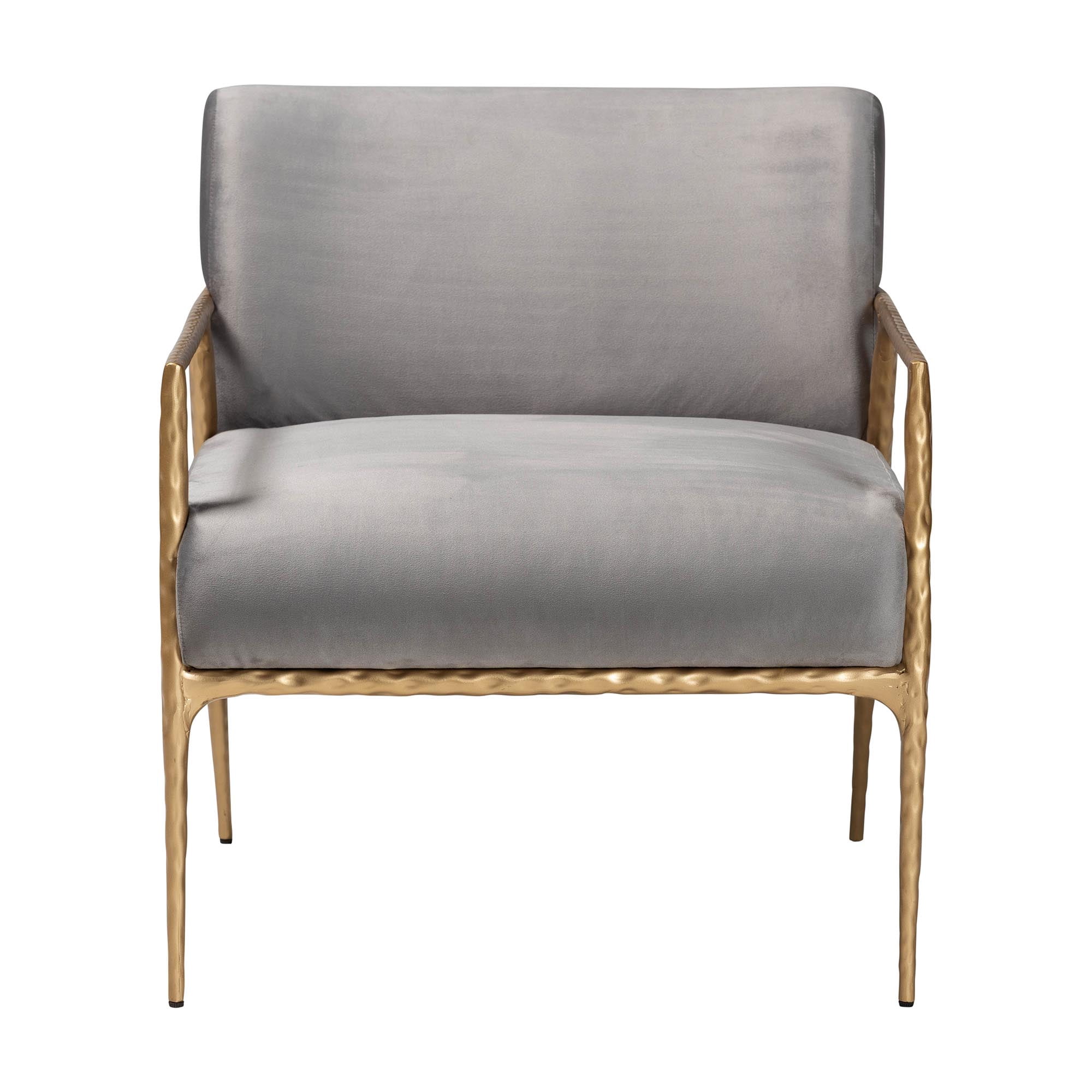 Baxton Studio Ilmari Modern Lounge Chair, Gold