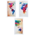 thumbnail image 1 of World Map , Colorful Decorative Frameless Painting  For Home Office Deco, 1 of 8