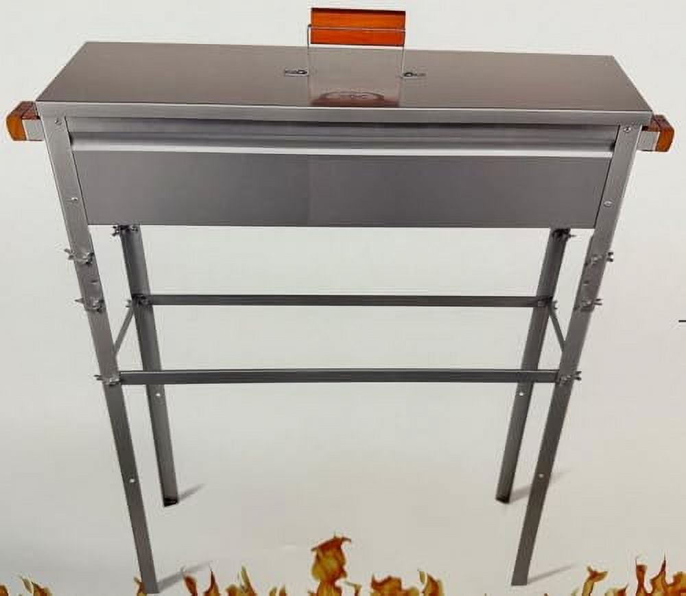 Large Galvanized Barbecue Street Outdoor Charcoal Grill Mangal Kabob Mexican