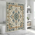 thumbnail image 5 of Boho Chic Shower Curtain Set - 72" x 78" Washable Bathtub Curtain with 12 Hooks, Traditional Classic Geometric Farmhouse Waterproof Fabric Stall Shower Curtains for Bathroom/Bathtub Décor, 5 of 6