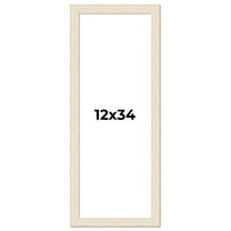 12x34 Frame White Real Wood Picture Frame Width 1.5 inches | Interior Frame Depth 0.5 inches | Barn