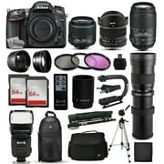 Nikon D7100 DSLR Digital Camera + 18-55mm VR II + 6.5mm Fisheye + 55-300mm VR + 420-1600mm Lens + Filters + 128GB Memory + Action Stabilizer + i-TTL Autofocus Flash + Bac