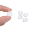 thumbnail image 4 of Uxcell 10Pcs 20L Sewing Buttons 1/2"(12.5mm) Resin Round Flat 4-Hole Craft Buttons for Sewing Clothing DIY, White, 4 of 5