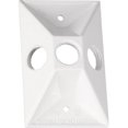 thumbnail image 1 of 14373WH 1 Gang White Weatherproof Rectangular Lampholder Cover, 1 of 1