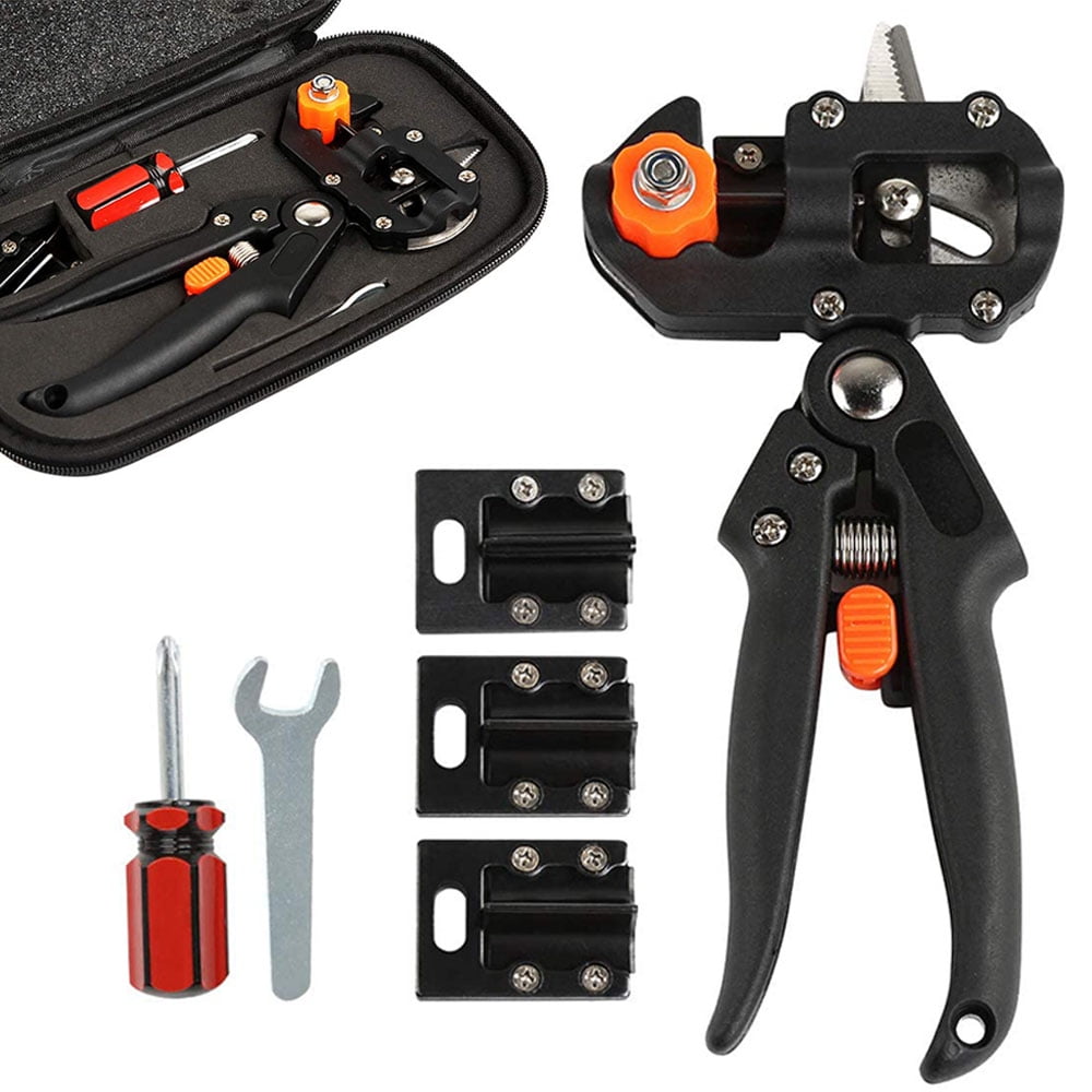 Pro Garden Grafting Pruner Tree Nursery Cutting Tool Complete Kit with Bag US 