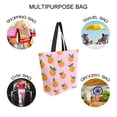 thumbnail image 7 of FORMRS Womens Canvas Tote Bag with Zipper Inner Pocket Shoulder Handbag, Cartoon Oranges, 7 of 7