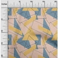 thumbnail image 1 of oneOone Viscose Chiffon Fabric Rectangle & Triangle Geometric Print Fabric By The Yard 42 Inch Wide, 1 of 4