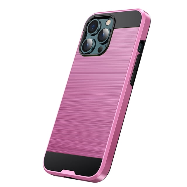 Compatible con iPhone 13 Cubierta protectora de 6,1 pulgadas Cubierta deslizante a prueba de golpes Capa protectora de doble capa resistente a los arañazos con ranura para tarjeta
