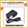 thumbnail image 4 of serony Battery Charger 12.6V 1A Indicator Light Rechargeable Lithium Battery Charger Portable Cell Charging Adapter, 4 of 7