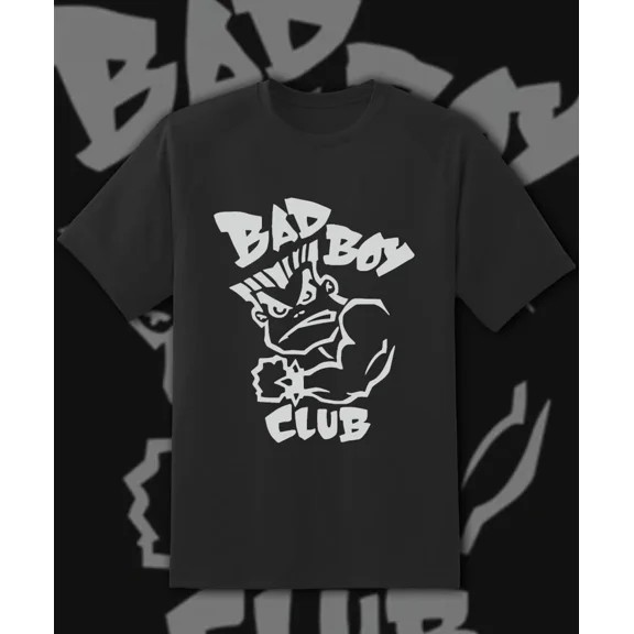 VINTAGE Bad Boy Club Retro Main Logo Retro Video Game T Shirt Fast Ship!