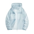 thumbnail image 5 of Riecok Full Zip Jacket Men Long Sleeve Sun Protection Coats Lightweight Breathable Hooded Tops Fishing Workout Outerwear Light Blue M, 5 of 8