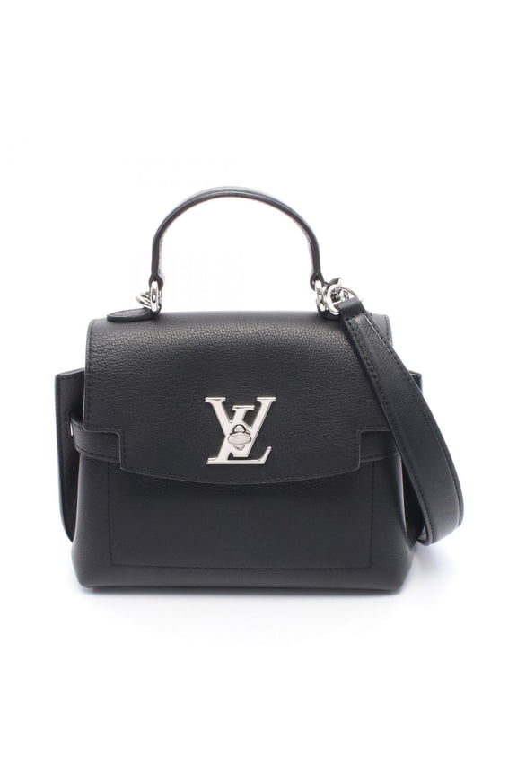 Pre-Owned Louis Vuitton Lockme Evermini Handbag in Grained Calfskin Leather, Black,... (Good)