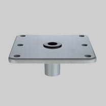 BAOSITY Boat Seat Base Aluminum Alloy Boat Accessories, Sturdy, 7inchx7inch, 3/4" Pin Post Socket, Heavy Duty, Marine Pedestal Base