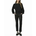 thumbnail image 4 of PAIGE womens  Mayslie Black Fog Luxe Coating Straight Leg Jogger Jean, 33, 4 of 5