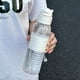 thumbnail image 1 of Vaso de agua deportivo de verano para mujer, vaso de plástico portátil irrompible, gran capacidad, vaso con pajita para estudiantes, pequeño, 420 ml, 1 of 2