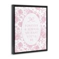 thumbnail image 2 of Stupell Industries French Country Forever and Always Pink Florals Black Floating Frame Canvas Art, 17 x 21, by Cherrywood Lane, 2 of 8