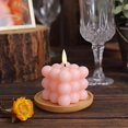 thumbnail image 5 of BalsaCircle 2 Flameless 2 in Warm White LED Light Bubble Cube Candles Centerpieces Party Events Decorations, 5 of 8