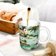 thumbnail image 3 of Yiaed Colorful Hawaii Palms Print Ceramics Coffee,Large Handle Design,Extra Large Tea and Coffee Cup for Office and Home Mugs, 3 of 6
