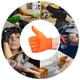 thumbnail image 5 of L3VEL3 Guantes (L) Guantes de Nitrilo - Naranja 100 Pc L3VEL3 Guantes (L) 100 Pc, 5 of 7