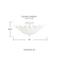 thumbnail image 3 of Capital Lighting - Eden - 3 Light Semi-Flush Mount In Bohemian Style-8.5 Inches, 3 of 7