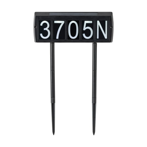 Solar Address Sign with Dual Color LEDs