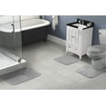 thumbnail image 2 of Garland Rug Traditional Washable Bath Rug Set, 4 Piece Set (2 Bath Rugs, Contour, & Lid) Platinum Gray, 2 of 7