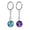 Ocean Sea Turtle & Purple Nebula Galaxy, variant on Luminous Glass Ball Keychain Set of 2, Glow in the Dark Key Ring Pendant for Keys, Cars, Motorcycles, Backpacks – The Starry Night Van Gogh & Cafe Terrace At Night Van Gogh