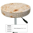 thumbnail image 2 of Uemuo Tortilla Pattern Round Bar Stool Seat Covers Washable Stool Cushion Slipcover Elastic Bar Chair Covers-14 inch, 2 of 7