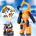 thumbnail image 2 of Juguete 5 en 1 que cambia de forma, conjunto de vehículos de juguete, coches, Robot, conversión de juguetes, conjunto de figuras de acción de Robot para niños, 2 of 6