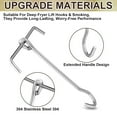 thumbnail image 7 of Shoreew Stainless Steel Turkey Hooks Heavy Duty Lifting Hangers for Frying Supports Up to 24lbs Dishwasher Safe Poultry Lifting Hooks, 7 of 7