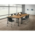 thumbnail image 6 of HON HMT2460G.N.C.P Huddle Flat Edge 60 in. x 24 in. Rectangular Table Top - Harvest/Black, 6 of 6