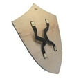 thumbnail image 2 of Hylian Shield Cosplay Prop | 14" Wooden Legend of Zelda Shield | Link Costume Accessory | Small, 2 of 3