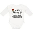 thumbnail image 3 of Inktastic Volunteer Firefighter Future Girls Girls Long Sleeve Baby Bodysuit, 3 of 5