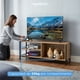 thumbnail image 4 of Mesa para TV MUEBLANA Madera y Acero Minimalista Centro de Entretenimiento Mueble Organizador Moderno 3 repisas Color Nogal, 4 of 7
