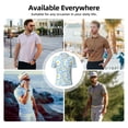 thumbnail image 6 of Yiaed Daisies FlowersPrint Men's Short Sleeve Polo Shirt,Golf Polo for Men Three-Button Golf Shirt Athletic Casual Collared T-Shirt- 4X-Large, 6 of 7